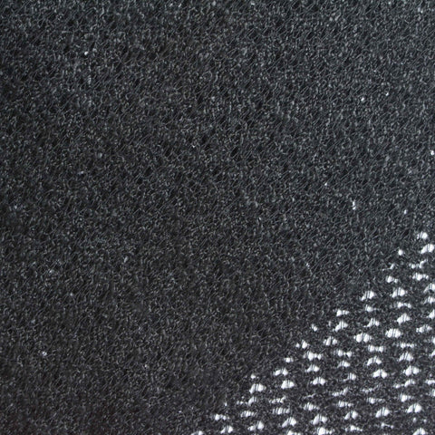 Black Geometric Jersey Knit, Viscose-Poly, 172 gsm