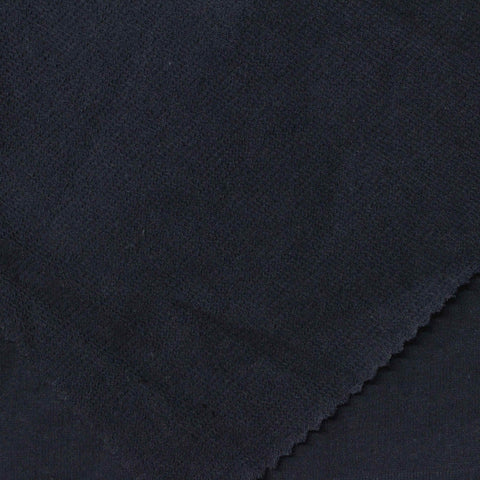 100% Cotton French Terry Fabric, 209 gsm — Navy