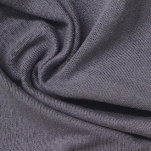 Dusty Purple Ribbed Rib Knit, Cotton