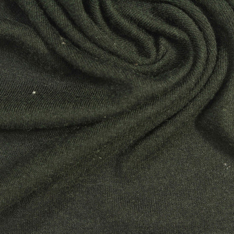 Dark Olive Rib Knit, Poly-Viscose