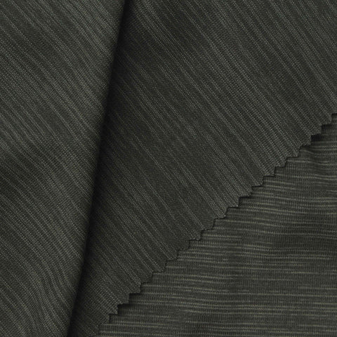 Dark Grey-Green Marl Jersey Knit, Polyester, 155 gsm