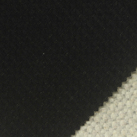 Beige Honeycomb Interlock Knit, Poly-Cotton