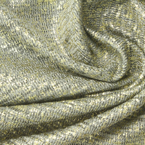 Light Grey Marl Chunky Knit, Polyester, 210 gsm