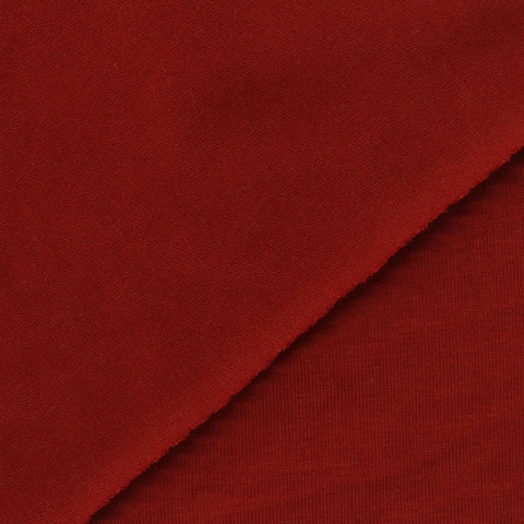 Cotton Polyester Stretch Jersey Knit Fabric, 170 gsm, 168 cm — Red
