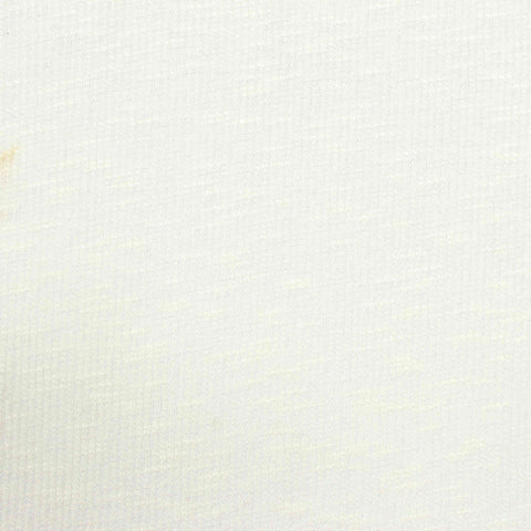 Slub Viscose Polyester Rib Knit Fabric, 154 gsm, 147 cm — White