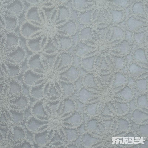 Grey Tone-on-Tone Floral Jacquard