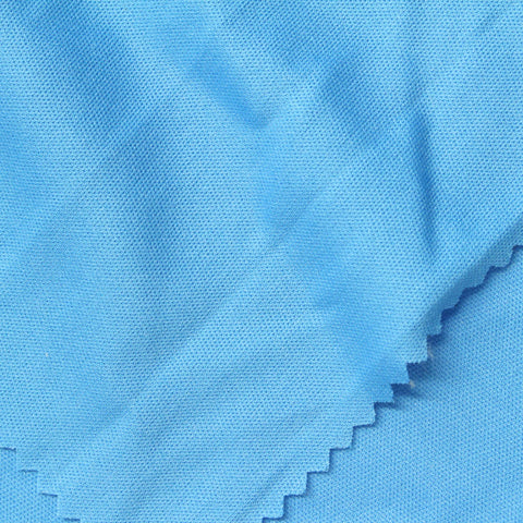 100% Polyester Jersey Knit Fabric, 134 gsm, 170 cm — Blue
