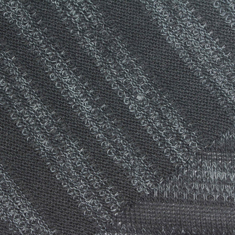 Light Grey Horizontal-Stripe Jersey Knit, Polyester, 260 gsm