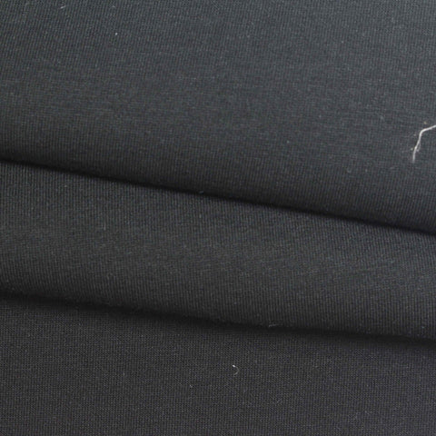 Scuba Knit Fabric, 320 gsm, 160 cm — Black, ref EF-267681