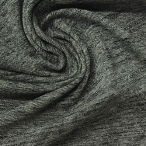 Grey Marl Jersey Knit, Cotton-Tencel Lyocell