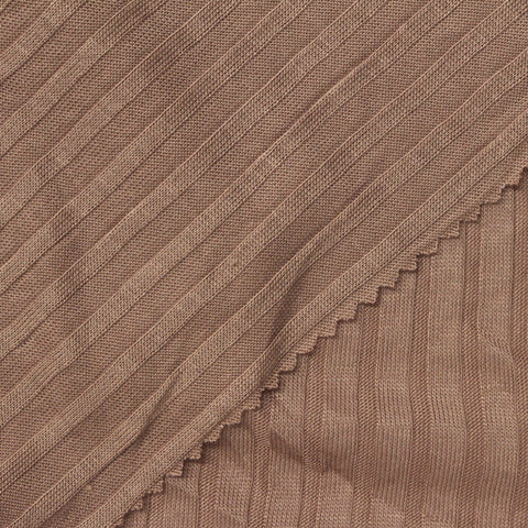 Taupe Rib Knit, Tencel Lyocell