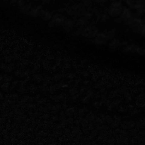 100% Polyester Fleece Fabric, 330 gsm, 160 cm — Black