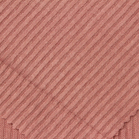 Dusty Rose Rib Knit, Viscose-Poly