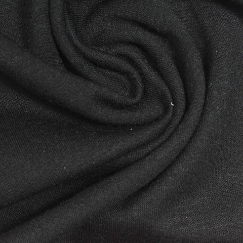 Brushed Polyester Stretch French Terry Fabric, 265 gsm, 158 cm — Grey