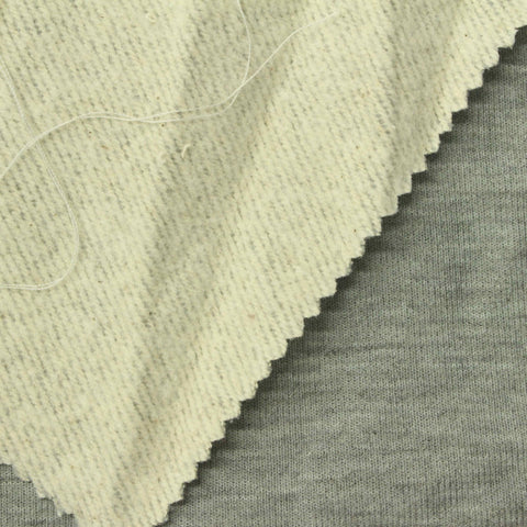 Grey Heathered-Marl French Terry, Poly-Cotton, 330 gsm