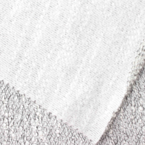 Grey Marl Chunky Knit, Poly-Viscose, 245 gsm, 199 cm