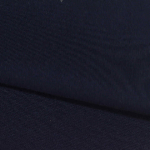 Dark Navy Ponte Knit, Cotton