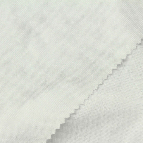 Cotton Stretch Rib Knit Fabric, 210 gsm, 180 cm — White