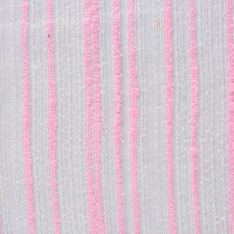 Pink Vertical-Stripe Jacquard, Acrylic-Nylon