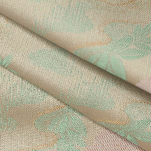 Pastel Pink Floral Jacquard, Polyester