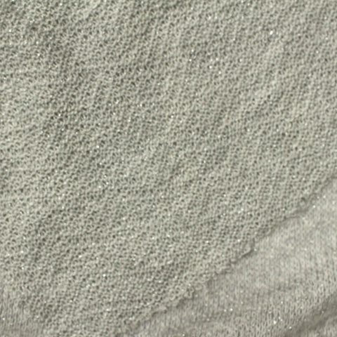 Viscose Metallic Chunky Knit Fabric, 185 gsm, 170 cm — Grey