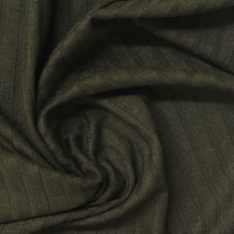 Viscose Stretch Rib Knit Fabric, 220 gsm, 140 cm — Green, ref EF-269460