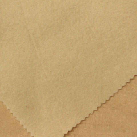 Brushed Polyester Viscose French Terry Fabric, 230 gsm — Khaki