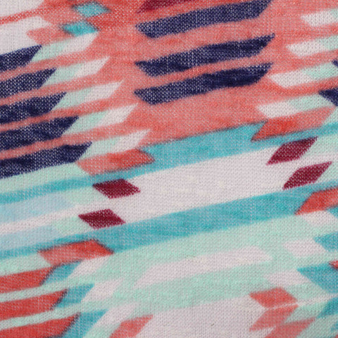 Blue Abstract-Brushstroke Knit, Polyester
