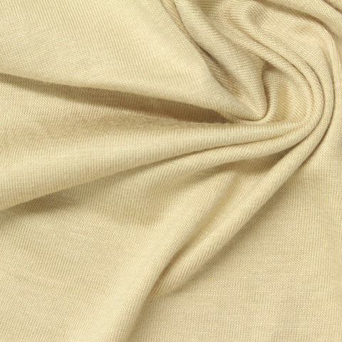Viscose Stretch Jersey Knit Fabric, 230 gsm, 160 cm — Beige, ref EF-249967