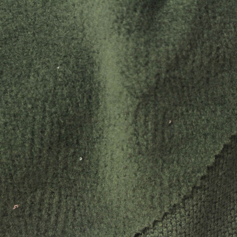 Dark Green Marl Chunky Knit, Polyester, 312 gsm