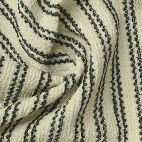 Black Textured-Dot Warp Knit, Polyester