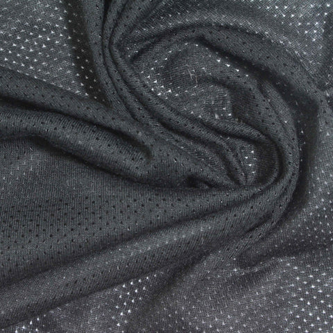 Light Grey Dots Mesh, Poly-Cotton
