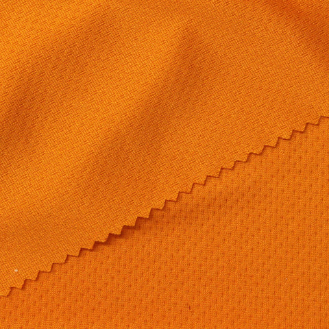 100% Polyester Interlock Knit Fabric, 135 gsm, 175 cm — Orange