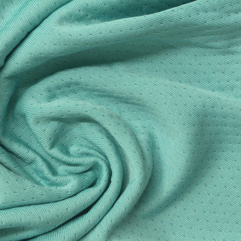 Green Dot Birdseye Knit, Polyester, 260 gsm