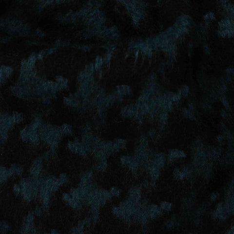 Dark Blue Houndstooth Woven, Polyester