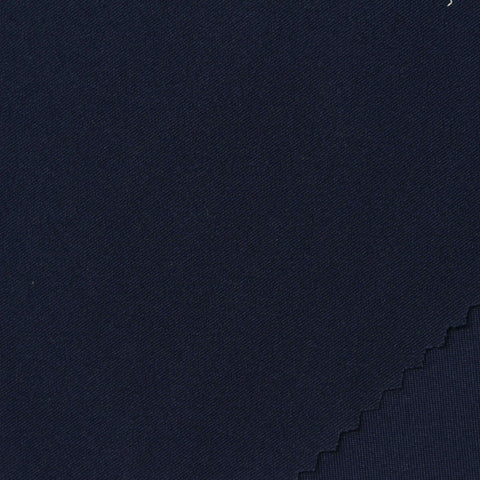 Polyester Stretch Milk Silk Knit Fabric, 145 gsm, 150 cm — Navy
