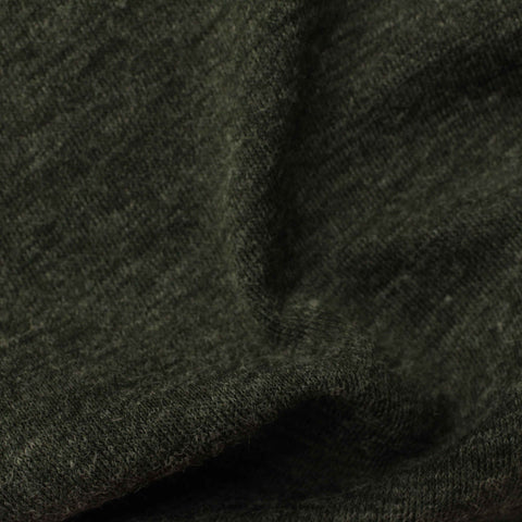 Slub Polyester Acrylic Chunky Knit Fabric, 235 gsm, 155 cm — Green