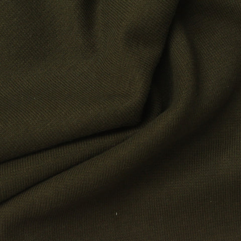 Dark Green Rib Knit, Cotton