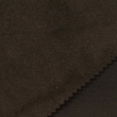 Brushed Polyester Cotton Knit Fabric, 270 gsm, 190 cm — Brown