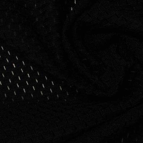 Nylon Stretch Knit Fabric, 200 gsm, 150 cm — Black