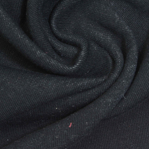 French Terry Fabric, 300 gsm, 170 cm — Black
