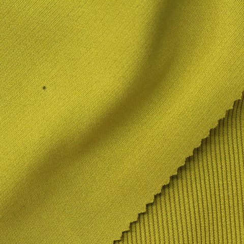 Polyester Stretch Rib Knit Fabric, 280 gsm, 165 cm — Khaki, ref EF-262135