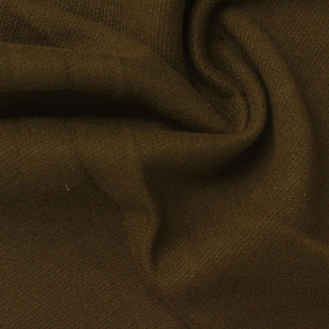 Dark Brown Wool-Look Coating, Polyester