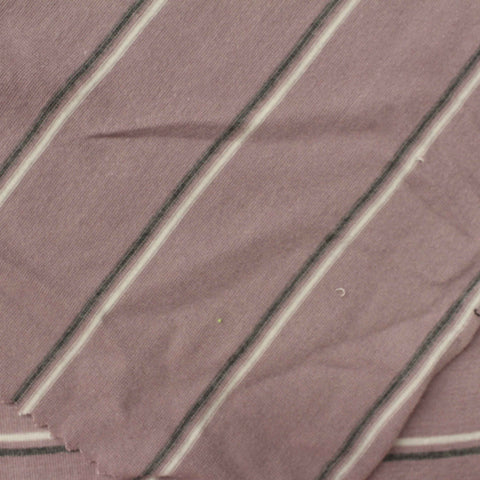 Striped Viscose Stretch Jersey Knit Fabric, 175 gsm, 160 cm — Purple