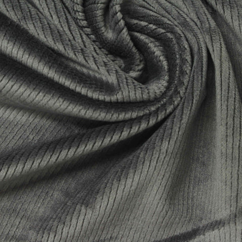 Polyester Stretch Knit Fabric, 190 gsm, 160 cm — Grey, ref EF-255830
