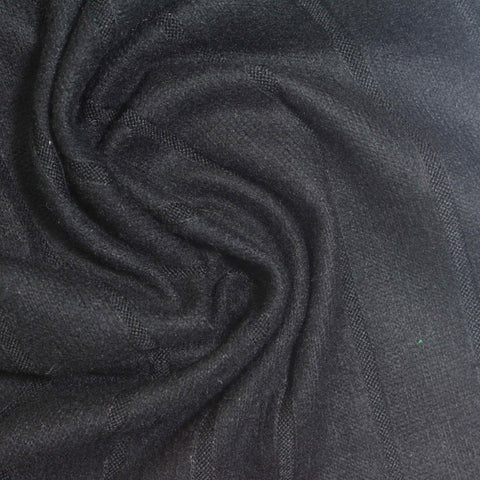 Dark Grey Vertical-Stripe Rib Knit, Viscose-Poly, 200 gsm