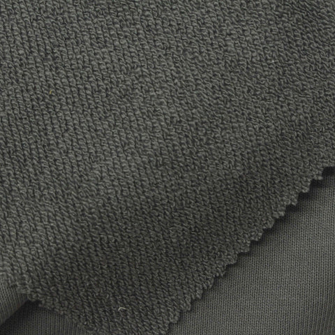Grey French Terry, Cotton-Poly