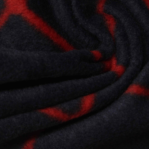 Red Check Fleece, Polyester