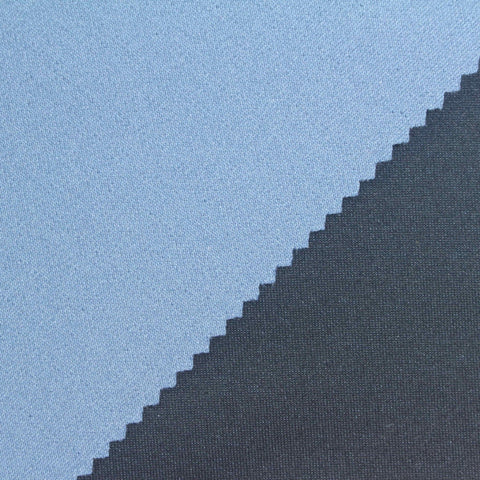 Yarn-Dyed Polyester Stretch Scuba Knit Fabric, 324 gsm, 164 cm — Navy