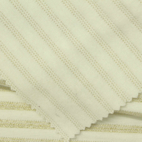 Gold Stripes Jacquard, Poly-Cotton